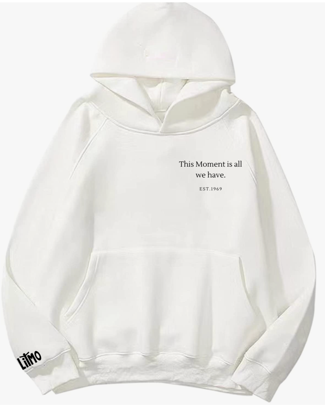 White Minimal LITMO Hoodie