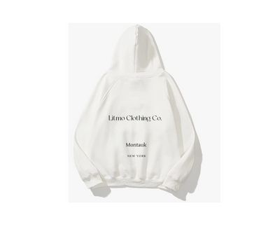 White Minimal LITMO Hoodie