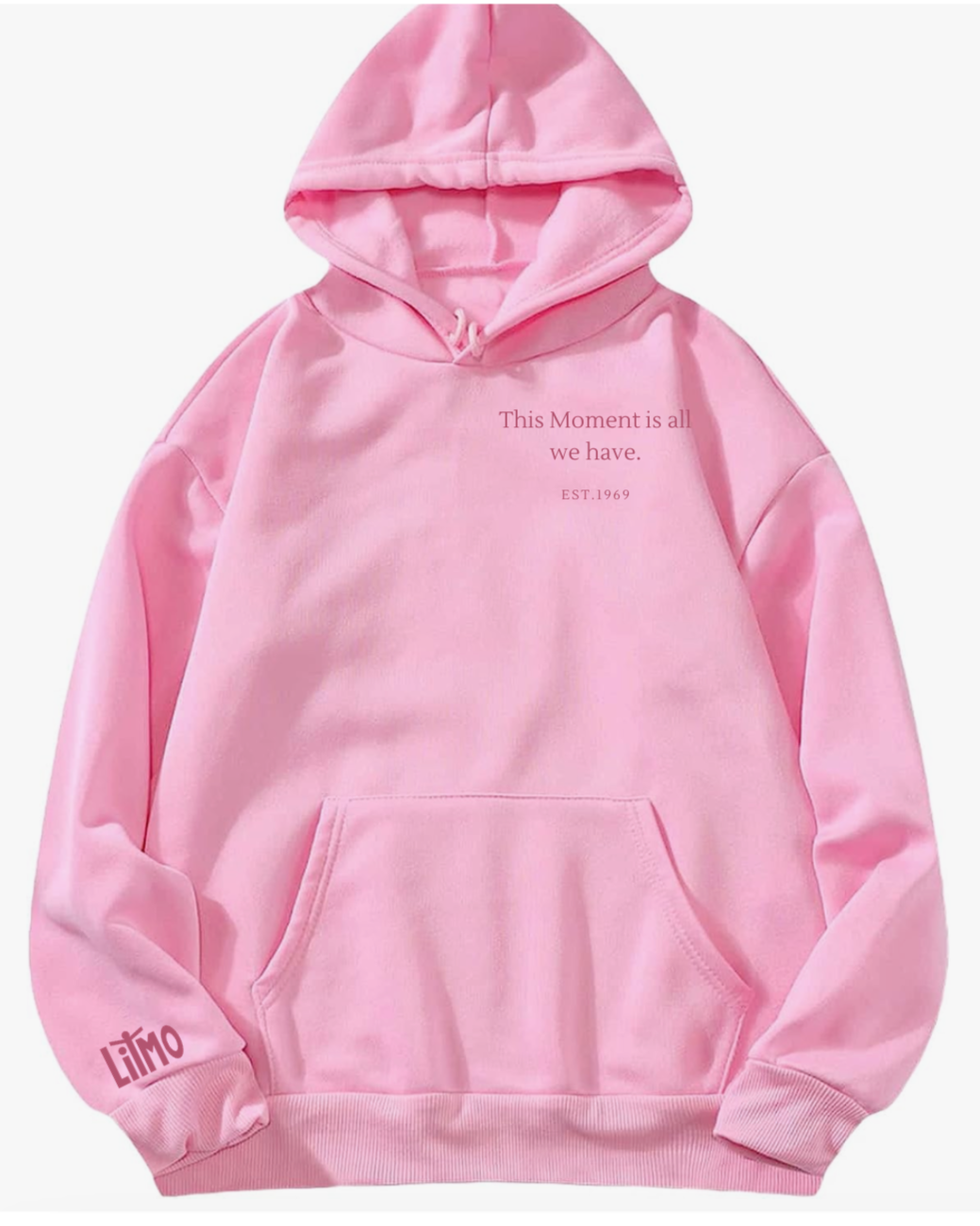 Light Pink Minimal LITMO Hoodie